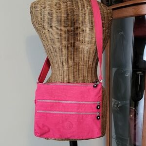 Kipling Alvar Hot Pink Bag  Bin2